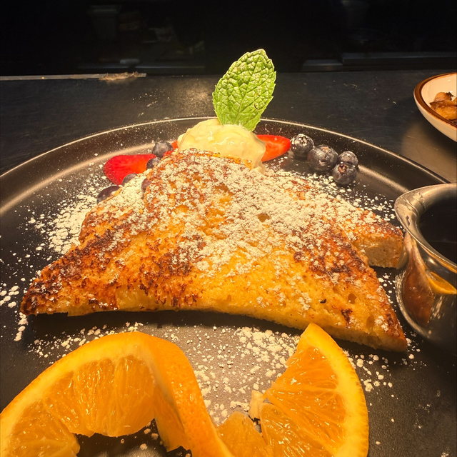 Orange Sweet Cream French Toast.