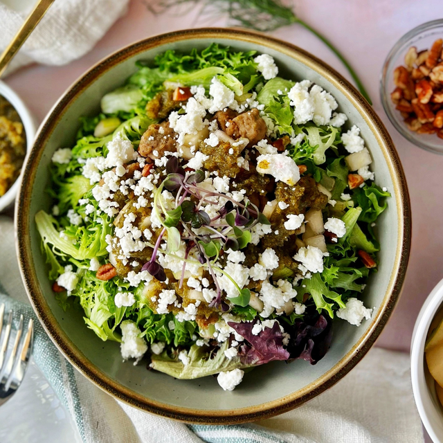 Sausage & Pear Salad.